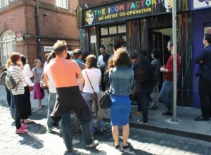 Tourists visits The Icon Walk